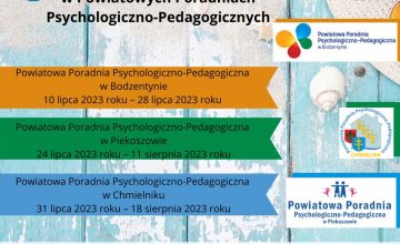 Przerwy Urlopowe w Powiatowych Poradniach Psychologiczno-Pedagogicznych